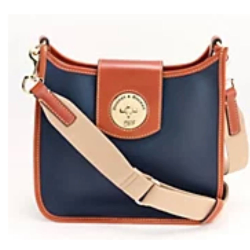 Dooney & Bourke Turnlock Pebble Leather Messenger Crossbody